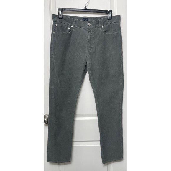 J.Crew Factory Men's Slim Fit Flex Corduroy Pants W34 L32 Gray - Picture 10 of 10